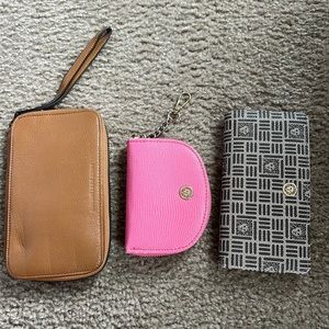 Set of 3 women’s wallets Anne Klein and Aimee Kestenberg